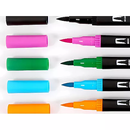 MARKER PEN SET 100 COLOURS WATERCOLOUR MARKERS DOUBLE-SIDED + CASE