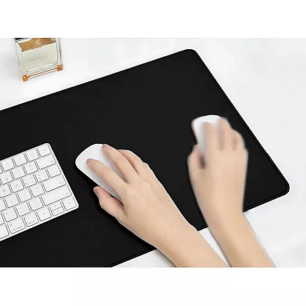 Gaming mouse and keyboard pad xl 80x30 cm anti-slip black