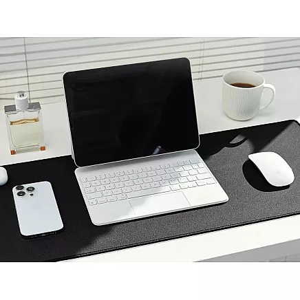 Gaming mouse and keyboard pad xl 80x30 cm anti-slip black
