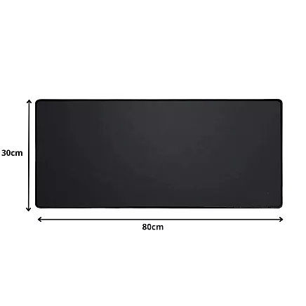 Gaming mouse and keyboard pad xl 80x30 cm anti-slip black