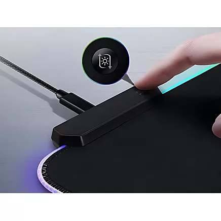 Gaming pad illuminated rgb xl 80x30 under mouse keyboard usb
