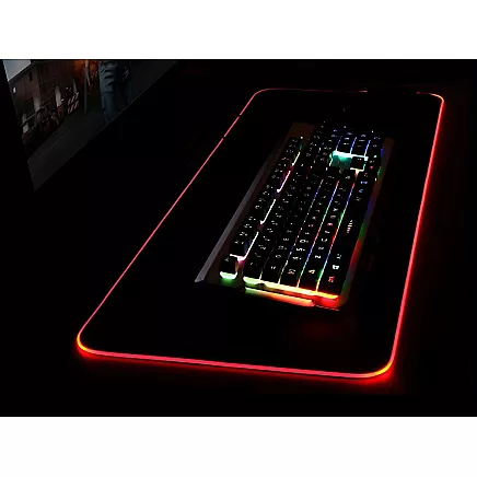 Gaming pad illuminated rgb xl 80x30 under mouse keyboard usb