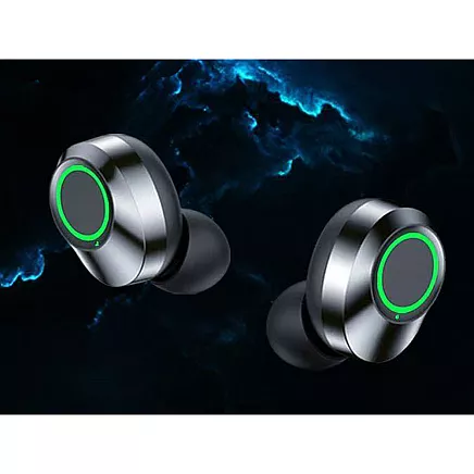 Bluetooth bezvadu austiņas ar LED uzlādes korpusu