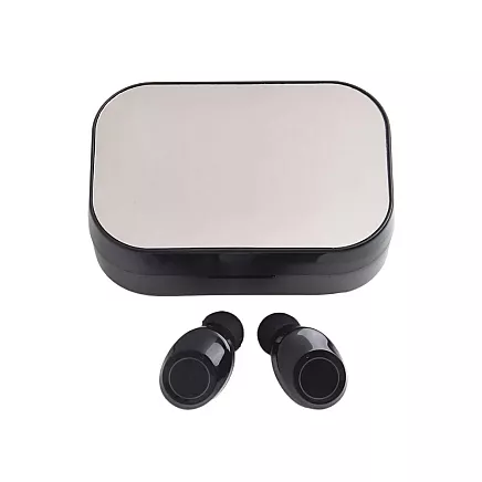 Bluetooth bezvadu austiņas ar LED uzlādes korpusu