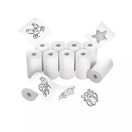 5pc thermal paper refill for mini thermal printer printś 55mm 5 rolls