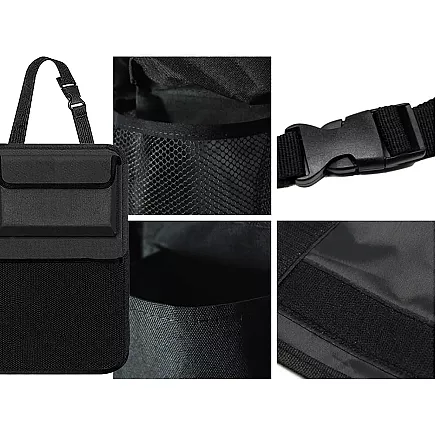 Car seat backrest organiser with pockets