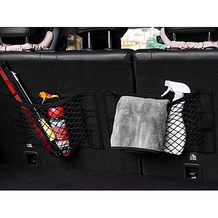 Car boot net sturdy with velcro to car seat sturdy pocket 50x25cm