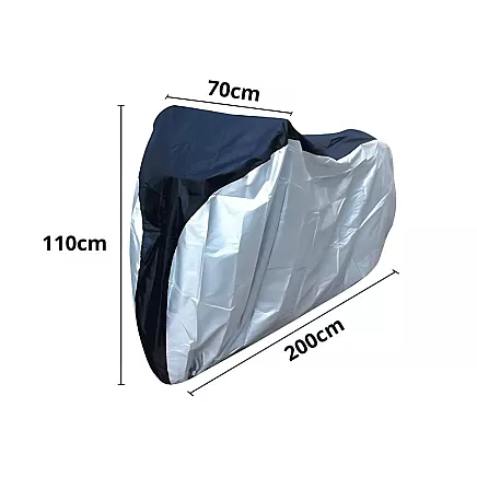 Verk Group velosipēdu pārsegs 200x110 cm sudraba