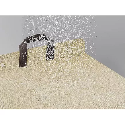 Folding laundry basket for bathroom laundry room wall door beige