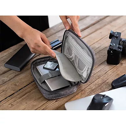 Travel organiser for suitcase bag pouch cable case