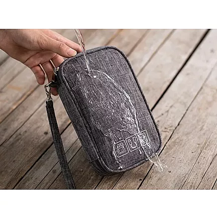 Travel organiser for suitcase bag pouch cable case