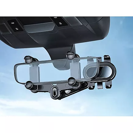 Car holder for the rear view mirror rotatable phone holder