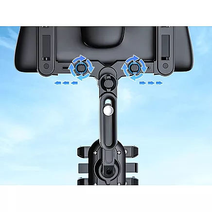 Car holder for the rear view mirror rotatable phone holder