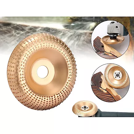 Wood sanding disc carving angle planer gold