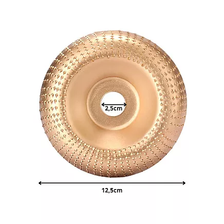 Wood sanding disc carving angle planer gold