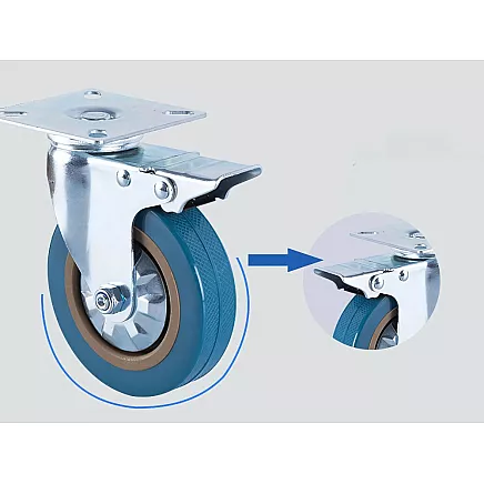 Furniture current wheel 3 inch romanic brake metal current wheel 75mm