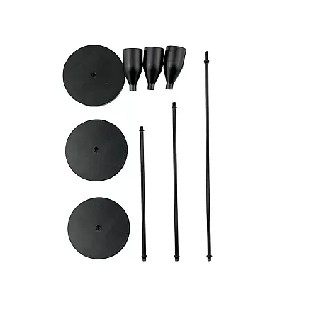 Candle holders glamour metal set decorative table set 3 pcs