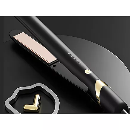 Ceramic hair straightener with adjustable 2in1 curls and straightens hair 140-220°c