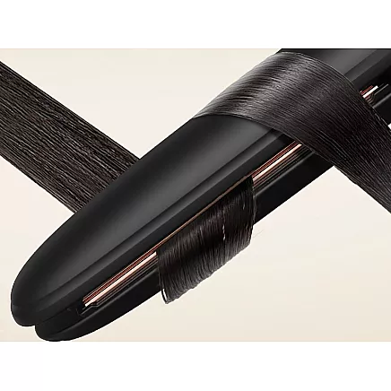 Ceramic hair straightener with adjustable 2in1 curls and straightens hair 140-220°c