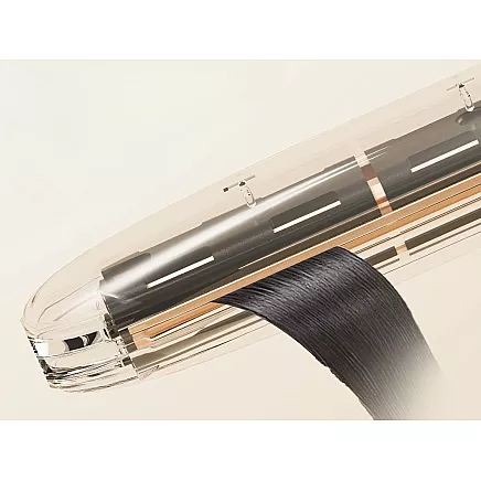 Ceramic hair straightener with adjustable 2in1 curls and straightens hair 140-220°c
