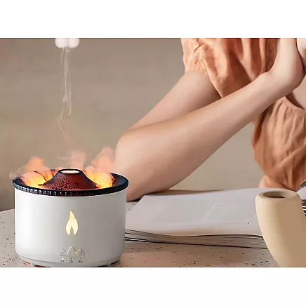 Air humidifier led diffuser rgb volcano fragrance mist fire explosion