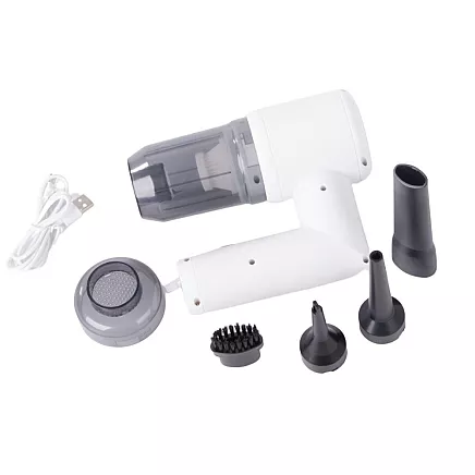 Bezvadu rokas putekļu sūcējs un pūtējs 2in1 ar USB uzlādi