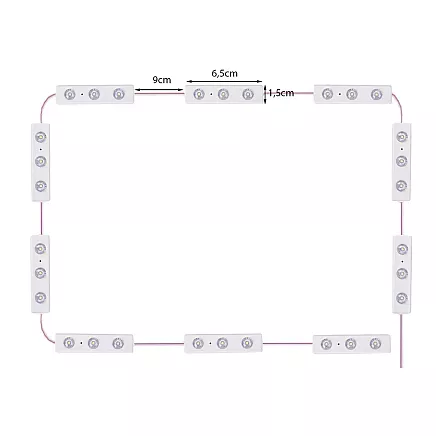 LED gaisma skapim 10 W 5V 3,3 m