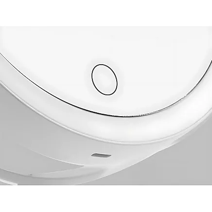 Pie sienas stiprināms LED grima spogulis ar 5x palielinājumu, grozāms 360°, balts