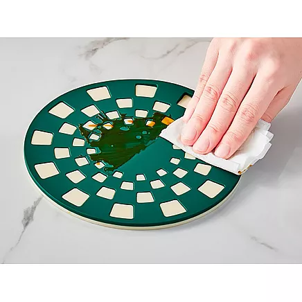 2pcs pots and pans silicone stovetop saucer tray