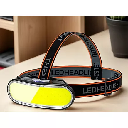 Cob headlamp rechargeable headlamp usb-c 4 modes