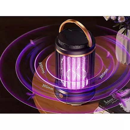 Mosquito repellent uv led rechargeable pendant insect lamp 2 modes with light