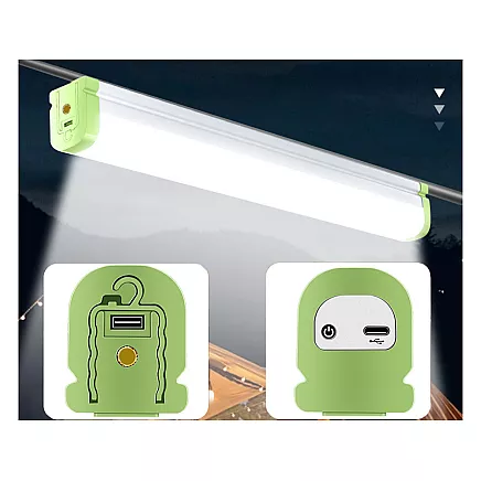 Led workshop lamp with magnet hook universal rechargeable battery powerbank