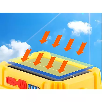 Solar led camping lamp with hanging bracket for camping 5 modes