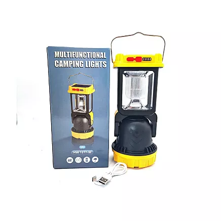 Solar led camping lamp with hanging bracket for camping 5 modes