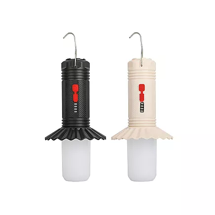 Daudzfunkcionāla LED kempinga lampa ar powerbank funkciju, uzlādējama