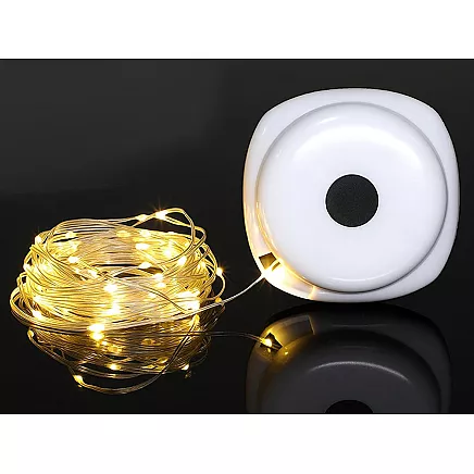 Uzlādējama LED kempinga lampa ar 8m gaismas virteni uz spoles