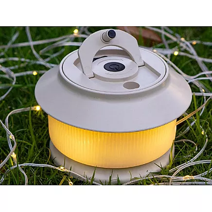 Camping light rechargeable led garland on roll 20m warm