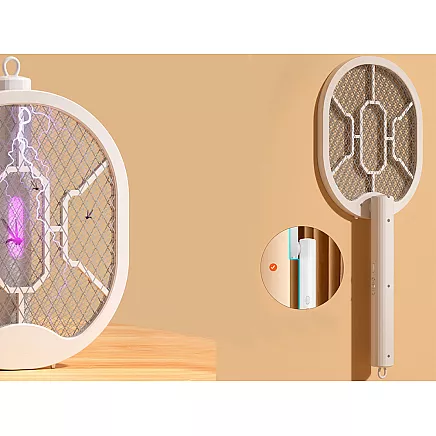 Elektriskā mušu pletne un insektu lampa ar UV gaismu 2-in-1