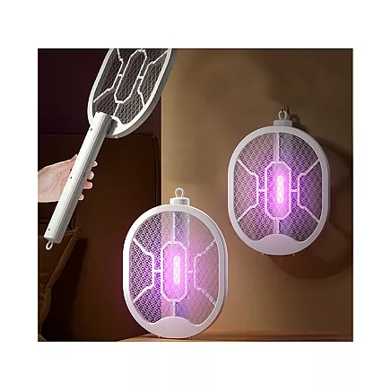 Elektriskā mušu pletne un insektu lampa ar UV gaismu 2-in-1