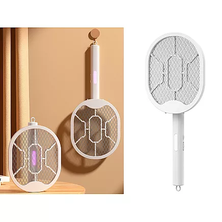 Elektriskā mušu pletne un insektu lampa ar UV gaismu 2-in-1