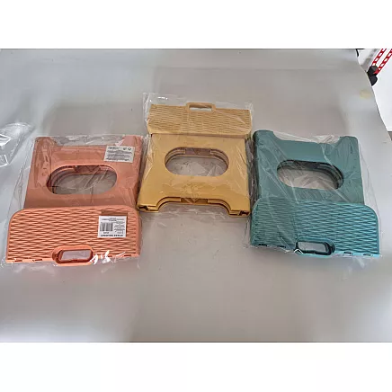 Izturīgs saliekams plastmasas ķeblītis pakāpiens ar rokturi, Dažādas krāsas