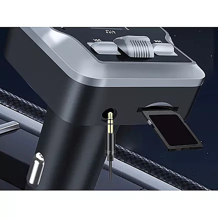 FM transmiteris ar brīvroku sistēmu, Bluetooth 5.3, USB-C un USB-A lādētājs