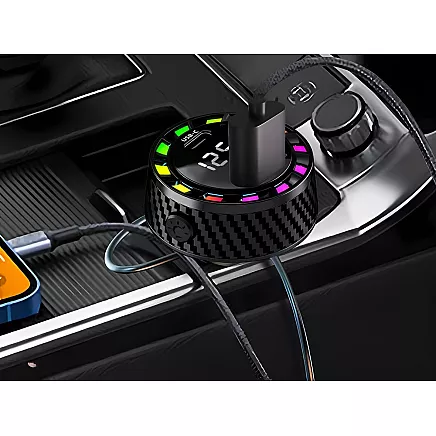 Car charger usb-c 14w and usb-a 15w for cigarette lighter socket fast