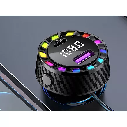 Car charger usb-c 14w and usb-a 15w for cigarette lighter socket fast