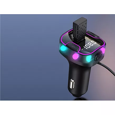 Bluetooth car transmitter fm 3x usb type c adapter charger