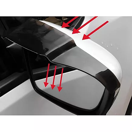 Universāli lietus sargi auto spoguļiem, 2 gab.