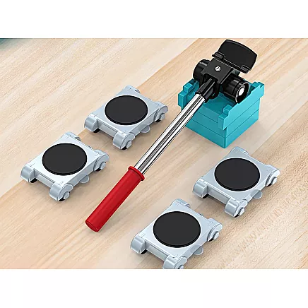 Mēbeļu pārvietošanas komplekts ar pacēlāju un platformām 150 kg