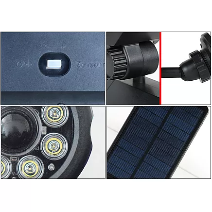 Solar lamp 8 led driven garden dusk sensor movement for the garden