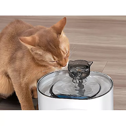 Automātiskā dzirdinātava kaķiem 2.2L ar kustības sensoru un filtru, balta