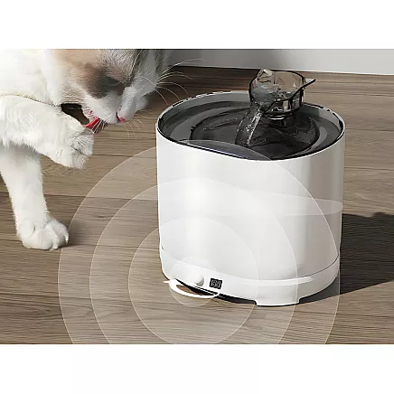 Automātiskā dzirdinātava kaķiem 2.2L ar kustības sensoru un filtru, balta